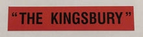 A Waller The Kingsbury decal