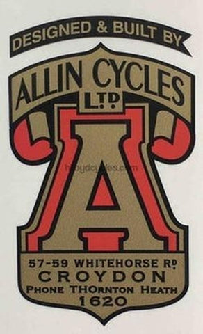 ALLIN head or seat tube crest decal.