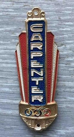 CARPENTER Metal Haed Badge