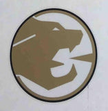 COUGAR head decal. Spitting cats head.
