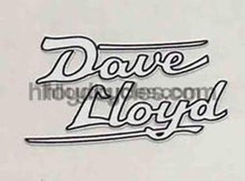 Dave Lloyd Rear Seat Tube decal