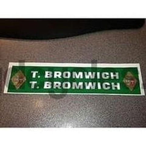 TOM BROMWICH decal set.