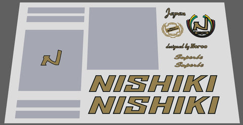 Nishiki Superbe decal set