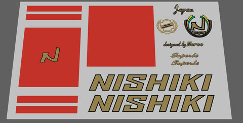 Nishiki Superbe Decal set