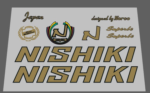 Nishiki Superbe decal set