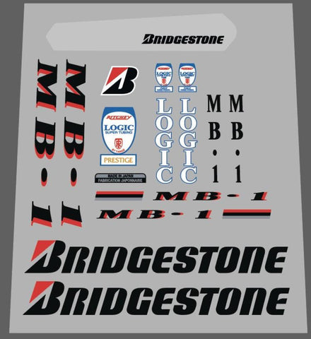 Bridgestone MB-1 decal set