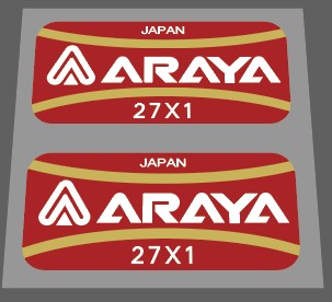 Araya 27x1 rim decals