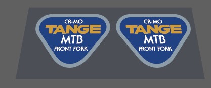 Tange MTB Fork decals