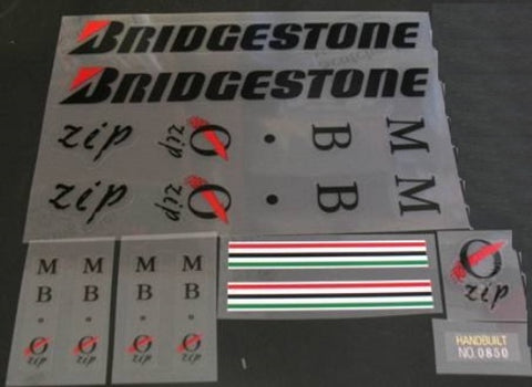 Bridgestone MB-0 zip decal set