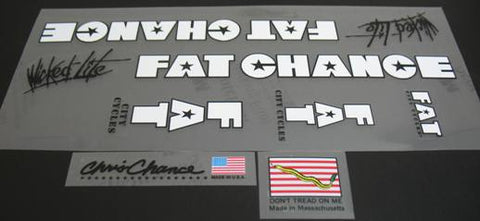 Fat Chance Wicked Lite decal set