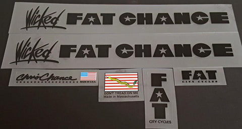 Fat Chance Wicked decal set