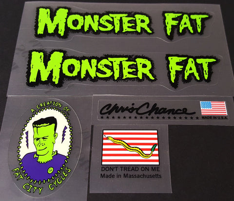 Fat Chance Monster Fat decal set