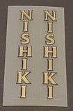 Nishiki seat tube decals