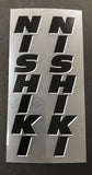 Nishiki seat tube decals