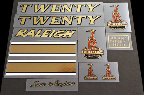 Raleigh Twenty decal set