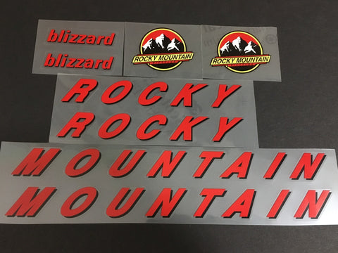 Rocky Mountain Blizzard decal set