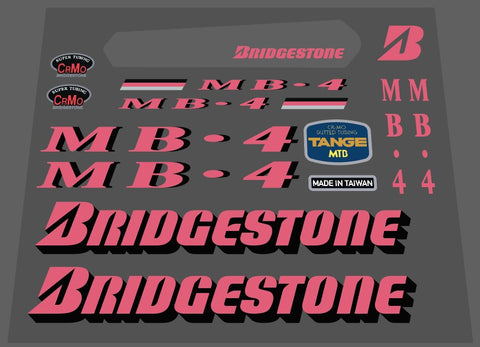 Bridgestone MB-4 decal set