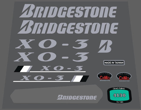 Bridgestone X0-3 1992 decal set
