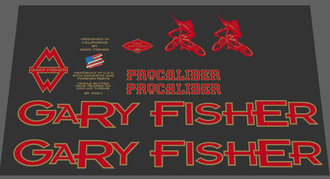 Gary Fisher decal set