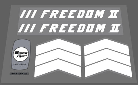 Western Flyer Decal set Freedom II