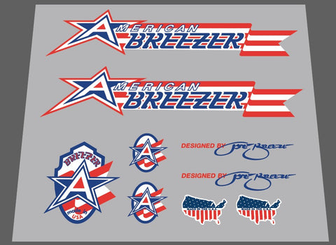 Breezer American Breezer decal set