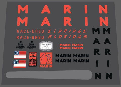 Marin Eldridge 1991 decal set