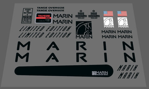 Marin Limited Edition 1991 decal set