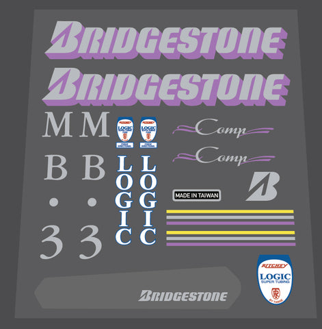 Bridgestone MB-3 1990 decal set