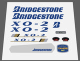 Bridgestone X0-2 complete decal set 1992