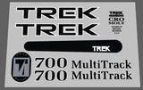 Trek Multitrack 700 decal set