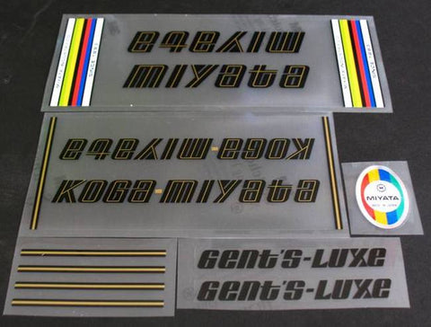 Miyata Gent Luxe decal set