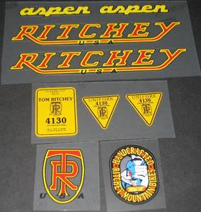 Ritchey Aspen decal set