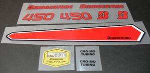 Bridgestone 450 decal set