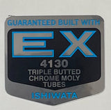 Ishiwata 4130 Triple Butted Tubing Decal