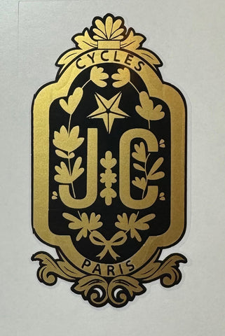 JC Cycles head badge decal