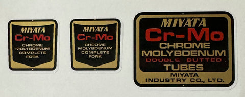 Miyata Cr-Mo tubes Frame and forks decals