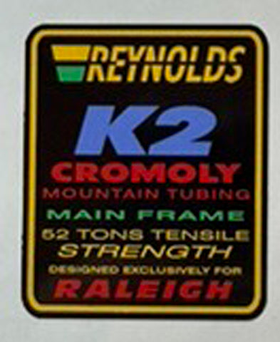 Reynolds K2 Main Frame Decal