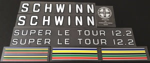 Schwinn Super Le Tour 12.2 decal set