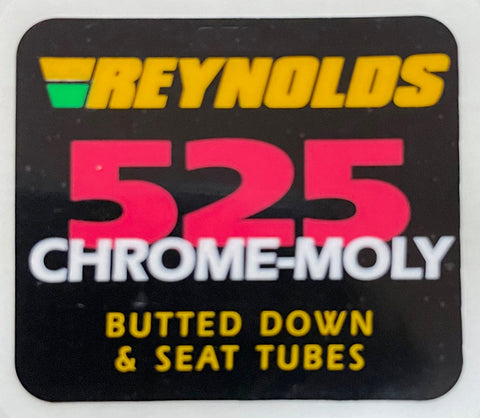 Reynolds 525 Butted down and seat tubes