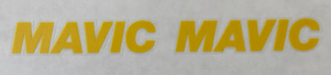 Mavic yellow rim decals