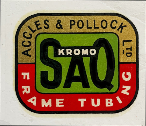 ACCLES & POLLOCK "Kromo SAQ" tubing transfer.