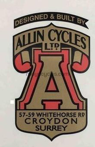 ALLIN head or seat tube crest decal.