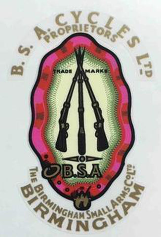BSA Piled arms and garter.
