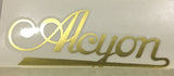 ALCYON script downtube in gold