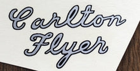 CARLTON "Carlton Flyer" top tube scripts.