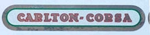 CARLTON "imichrome" top tube decal "Carlton Corsa"