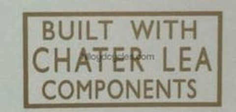 CHATER LEA "Built with Chater Lea components".