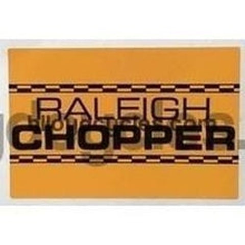 CHOPPER seat sticker.
