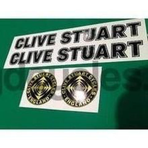 CLIVE STUART decal set. Accurate re-issue from samples in our collection! #1