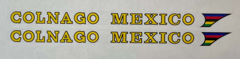 Colnago mexico chain stay decals
